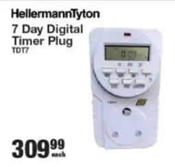 Mica HellermannTyton 7 Day Digital Timer Plug offer