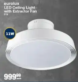 Mica Eurolux LED Ceiling Light with Extractor Fan offer