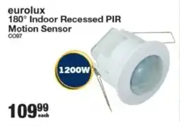 Mica Eurolux 180° Indoor Recessed PIR Motion Sensor offer