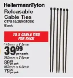 Mica HellermannTyton Releasable Cable Ties offer