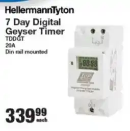 Mica HellermannTyton 7 Day Digital Geyser Timer offer