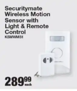 Mica Securitymate Wireless Motion Sensor with Light & Remote Control offer