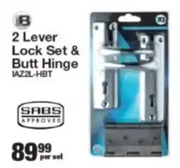Mica 2 Lever Lock Set & Butt Hinge offer