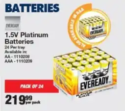 Mica EVEREADY 1.5V Platinum Batteries offer