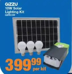 Mica GIZZU 10W Solar Lighting Kit offer