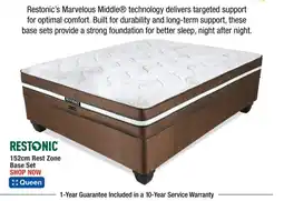 OK Furniture RESTONIC 152cm Rest Zone Base Set offer