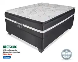 OK Furniture RESTONIC 152cm Tanzanite Pillow-Top Base Set offer