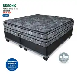 OK Furniture RESTONIC 183cm Chiro-Zone Base Set offer