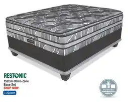 OK Furniture RESTONIC 152cm Chiro-Zone Base Set offer