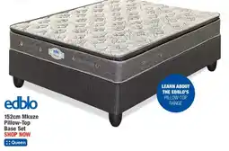 OK Furniture Edblo 152cm Mkuze Pillow-Top Base Set offer