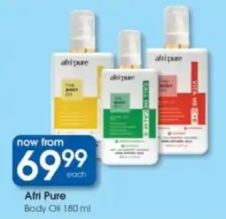 Clicks Afri Pure Body Oil offer