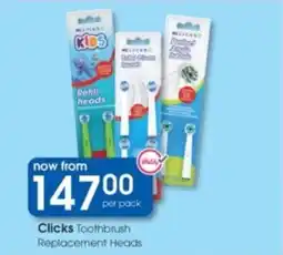 Clicks Clicks Toothbrush Replacement Heads offer