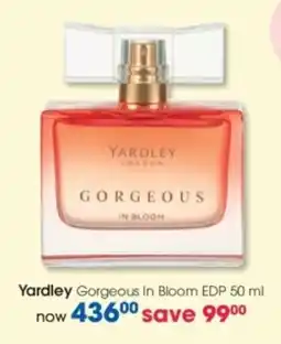 Clicks Yardley Gorgeous In Bloom EDP offer