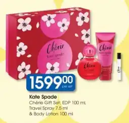 Clicks Kate Spade Chérie Gift Set EDP, Travel Spray & Body Lotion offer