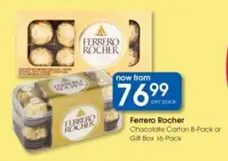 Clicks Ferrero Rocher Chocolate Carton or Gift Box offer