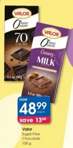Clicks Valor Sugar-Free Chocolate offer