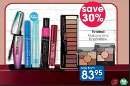 Clicks Rimmel Mascara and Eyeshadow offer