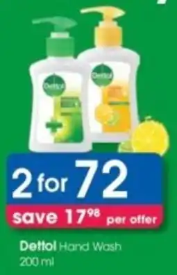 Clicks Dettol Hand Wash offer