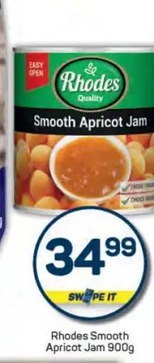 Pick n Pay Rhodes Smooth Apricot Jam-900g offer