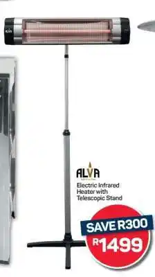 Pick n Pay Hypermarket Alva Electric Infrared Heater With Telescopic Stand offer