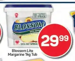 Pick n Pay Blossom Lite Margarine 1kg Tub offer