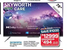 Pick n Pay Hypermarket SKYWORTH 75 G6600G offer