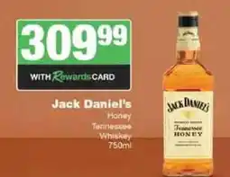 Spar Tops Jack Daniel's Honey Tennessee Whiskey 750ml offer
