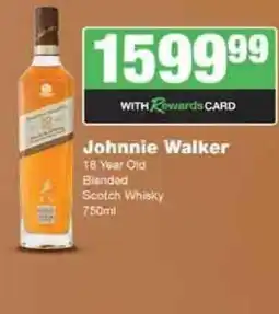 Spar Tops JOHNNIE WALKER offer