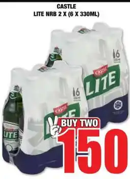 Boxer CASTLE Lite NRB 2 x (6 x 330ml) offer