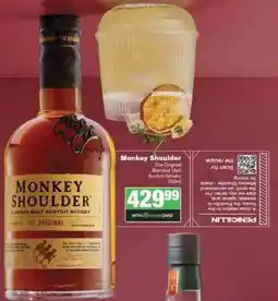 Spar Tops Monkey Shoulder offer