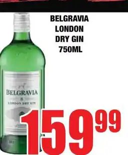 Boxer Belgravia London Dry Gin 750ml offer