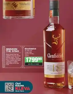 Spar Tops Glenfiddich 18 Year Old Single Malt Scotch Whisky 750ml offer