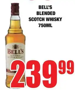 Boxer BELL'S BLENDED SCOTCH WHISKY 750ml offer