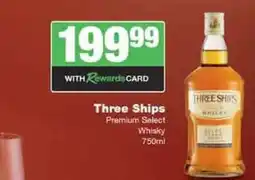 Spar Tops Three Ships Premium Select Whisky offer