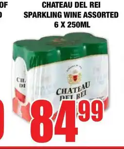 Boxer CHATEAU DEL REI SPARKLING WINE ASSORTED 6 X 250ML offer