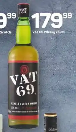 Pick n Pay Liquor VAT 69 Whisky 750ml offer