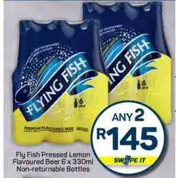Pick n Pay Fly Fish Pressed Lemon Flavoured Beer offer