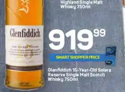 Pick n Pay Liquor Glenfiddich 15-Year-Old Solera Reserve Single Malt Scotch Whisky 750ml offer