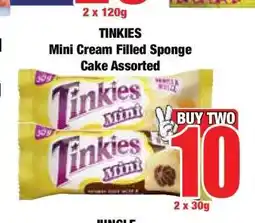 Boxer TINKIES Mini Cream Filled Sponge Cake Assorted offer