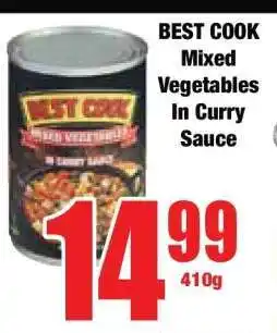 Boxer BEST COOK Mixed Vegetables in Curry Sauce offer