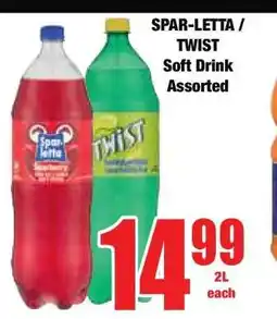 Boxer SPAR-LETTA / TWIST Soft Drink Assorted offer