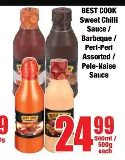 Boxer BEST COOK Sweet Chilli Sauce / Barbeque / Peri-Peri Assorted / Pele-Naise Sauce offer