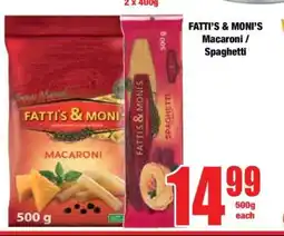Boxer Fatti's & Moni's Macaroni/Spaghetti offer