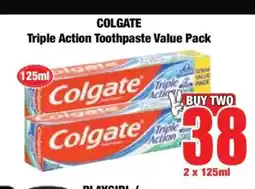 Boxer Colgate Triple Action Toothpaste Value Pack offer
