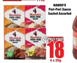 Boxer Nando's Peri-Peri Sauce Sachet Assorted offer
