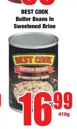Boxer BEST COOK Butter Beans In Sweetened Brine offer