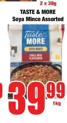 Boxer TASTE & MORE Soya Mince Assorted offer