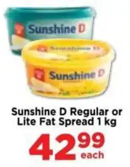 Food Lover's Market Sunshine D Regular or Lite Fat Spread offer