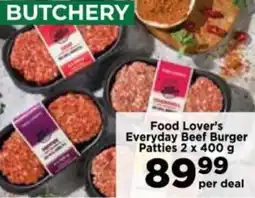 Food Lover's Market Food Lover's Everyday Beef Burger Patties offer