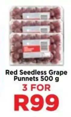 Food Lover's Market Red Seedless Grape Punnets offer